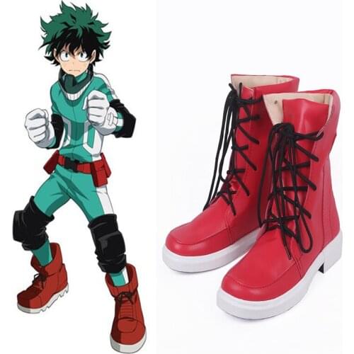 Anime My Hero Academia Cosplay Shoes Izuku Midoriya Cosplay Shoes Boots Halloween Party Boku no Hero Academia Cosplay Costumes