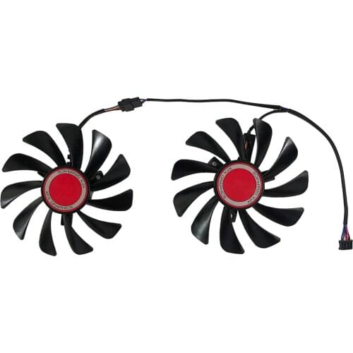 2pcs/set 95mm Alternative FDC10U12S9-C RX 590 RX 580 GPU Video Card Cooler fan For HIS RX580 XFX RX590 Graphics Card Cooling