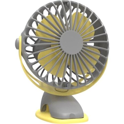 4000Mah Portable Cooling Mini Usb Fan 4 Speeds 360 Degree All-Round Rotation Rechargeable Air Fan Usb Charging Desktop Clip Fa