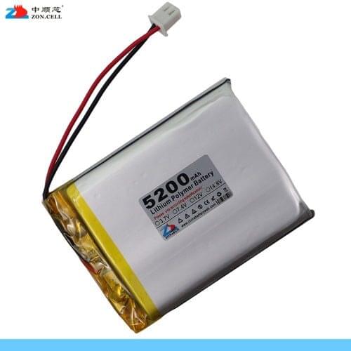 Package 3.7V 5200mAh polymer lithium battery 706480 mobile backup power 706580 emergency light Rechargeable Li-ion Cell