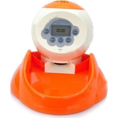 New Recording LCD Display Programmable Portion Control Digital Full Auto Automatic Pet Feeder For Cat Dog Auto Timer Dispenser