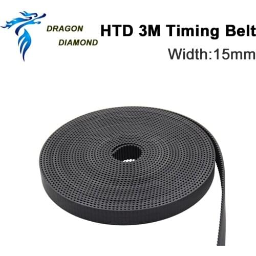 10meters HTD3M PU Open Belt 3M Timing Belt 3M-15 Polyurethane for CO2 Laser Engraving Cutting Machine