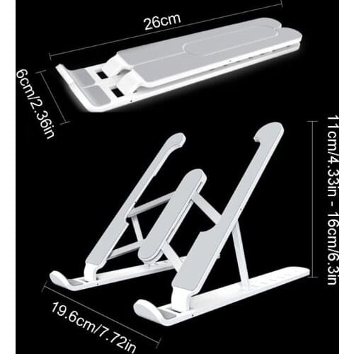 Foldable Desktop Laptop Holder Adjustable Height Tablet Stand Mount for P1 Pro LX9B