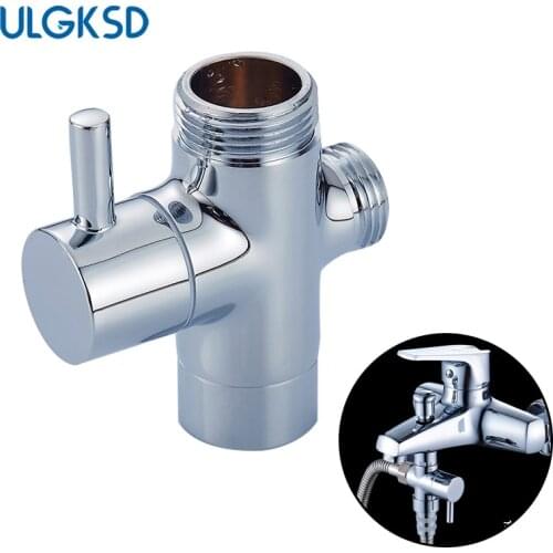 ULGKSD Faucet Shower Diverter 2 Functions 3 Way Diverter Segregator Switch Valve Para Shower Faucets Mixer Brass Body
