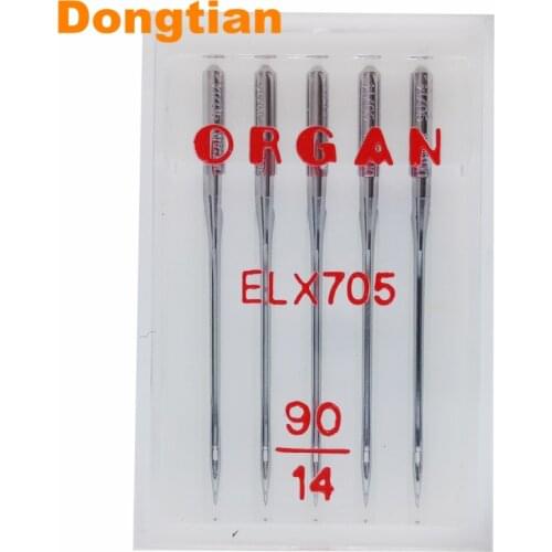 Top quality Organ Needles ELx705 CR for Household Overlock Machine 5pcs/pack Size 80 90