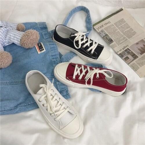 Female Outdoor Casual Fashion Classic Design Walking Sneaker Woman Canvas Shoes Flat Platform Loafers Vulcanize Footwear U12-51