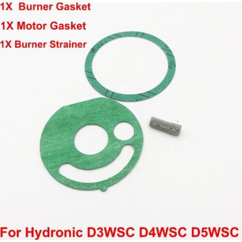 1Pcs Burner Gasket + 1pcs Motor Gasket + 1Pcs Glow Plug Strainer For Eberspacher Hydronic D3WSC D4WSC D5WSC Coolant Heaters