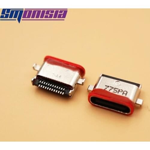 Smonisia 100pcs Micro USB Charging Dock Connector TYPE C Socket Plug