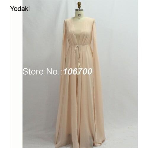 2018 Myriam Fares Layered Long Evening Dresses Arabic Boat Neck Celebrity Dresses with Cape Wrap Chiffon Prom Gowns JB953