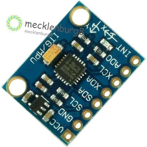 1Set IIC I2C GY-521 MPU-6050 MPU6050 3 Axis Analog Gyroscope Sensors + 3 Axis Accelerometer Module For Arduino With Pins 3-5V DC