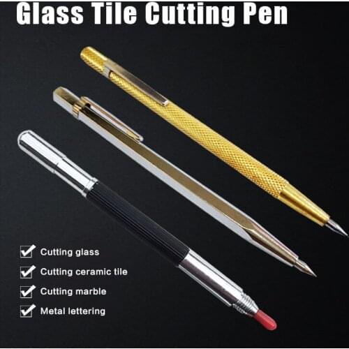 3pcs 3 Type Diamond Metal Marker Engraving Pen Tungsten Carbide Nib Stylus Pen for Glass Ceramic Metal Wood Engraving Hand Tool