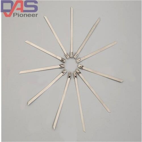 304 4.6mmx300mm stainless steel zip band cable tie lock tie wrap