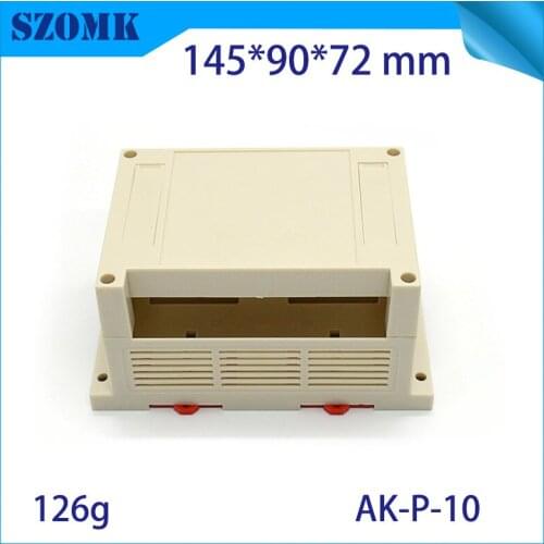 4 pcs, 145*90*72mm hot selling plastic electronic circuit box din rial enclosure box electronic instruments housing