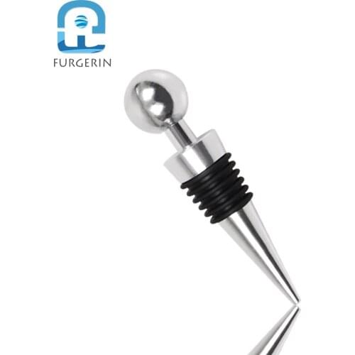 FURGERIN Bar Accessories Home Bars Stainless Steel Wine Bottle Stopper Vacuum red wine stopper wedding home bar decoration