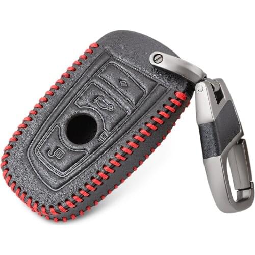 Genuine Leather Key Case For BMW M1 M2 M3 GT3 GT5 F07 F10 F11 F05 F20 F30 335 328 535 650 740 Remote Holder Protec