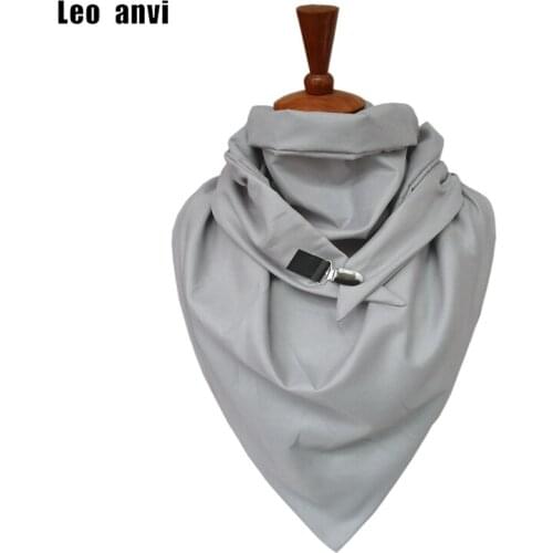 Leo anvi designer Women men Unisex Soild Shawls spring autumn Simplicity Fashion poncho scarves with metal snap bufanda mujer