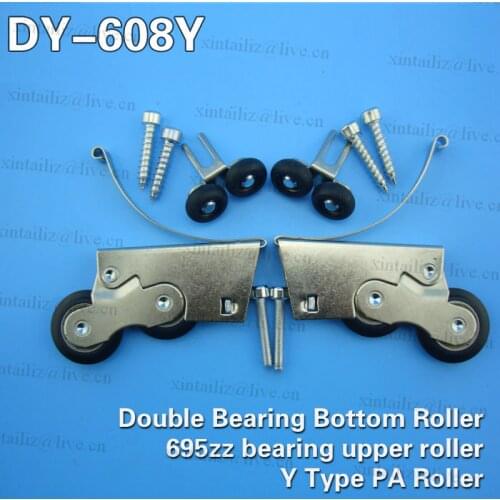 [DY-608Y]hot sale garderobe wardrobe sliding door wheel pulley double sliding window pulley