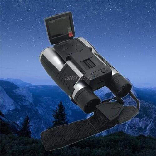 Hot sale 12x32 camera binoculars 2 inch LCD display multi-function binoculars professional portable outdoor HD video binoculars
