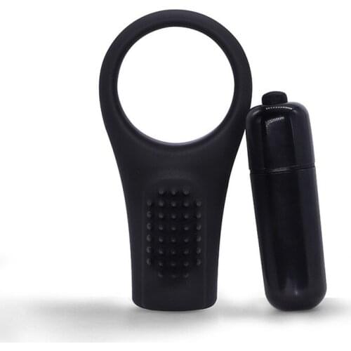 Brush External Stimulation and Couple Resonance Horseshoe Penis Ring Lock Sperm Delayed Clitoral Excitement Sex Toys for Men