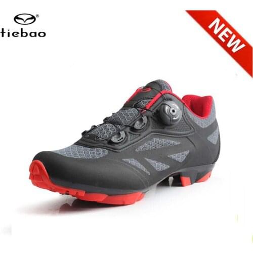 TIEBAO MTB Cycling Shoes Sapatilha Ciclismo Men Women Breathable Self-Locking Mountain Bike Bicycle Racing Triathlon Bicicleta