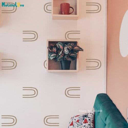 Minimalist Abstract Wall Stickers Boho Nursery Living Room Decals Scandinavian Modern Farmhouse Décor Removable YT5039
