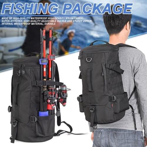 23L Multifunctional Waterproof Fishing Backpack Outdoor Sport Travel Reel Rod Storage Bag YS-BUY