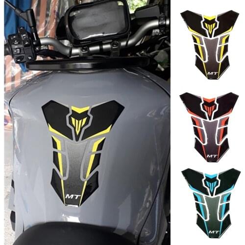 Motorcycle For Yamaha MT10 MT-10 MT09 MT07 FZ09 MT25 Fuel Tank Pad Reflective Stickers High Quality 3D Tankpad Protector