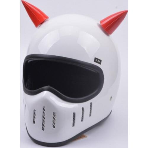 Motorcycle Helmet Horn Devil Suction Cup Stick On Horns for Harley