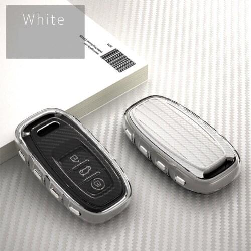 Soft TPU Car Remote key case key Cover For Audi A1 A3 A4 A5 A6 A7 A8 Quattro Q3 Q5 Q7 2009 2010 2011 2012 2013 2014 2015