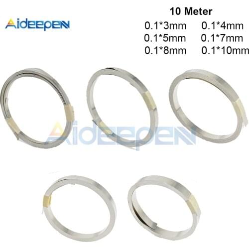 1 Roll 10m 18650 Li-ion Battery Nickel Sheet Plate Nickel Plated Steel Belt Strip Connector spot welding machine Battery welders