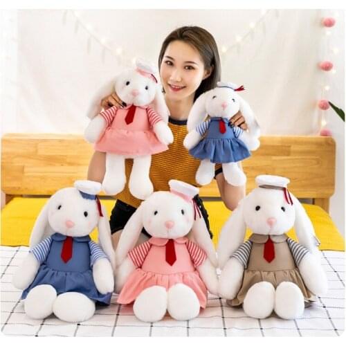 New Funny soft navy rabbit Cute cartoon animal sleeping pillow doll good quality Bed decoration christmase birthday gift