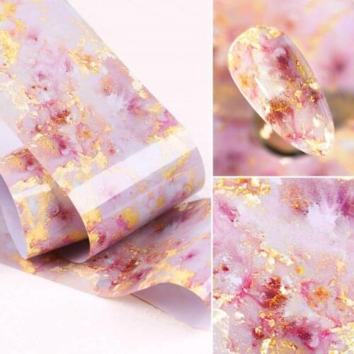 1 Pcs Nail Foils Marble Series Nail Transfer Foils Decorations DIY idea nail Art Transfer Sticker Decals Nail Accessories