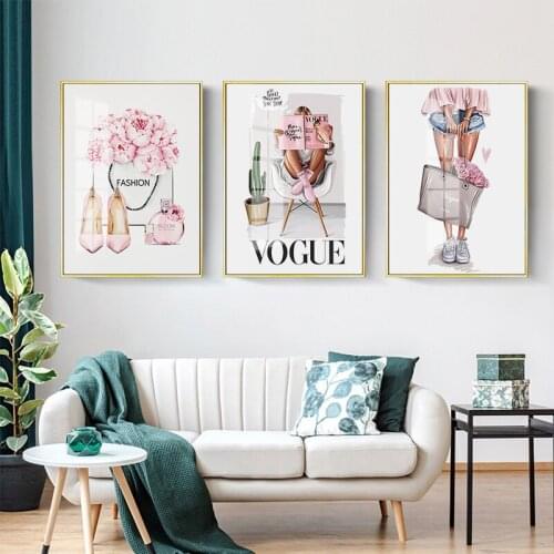 Makeup Poster Fashion Book Lipstick Canvas Painting Art Print Salon Beauty Decoration Artwork Wall Picture Girl Bedroom Decor