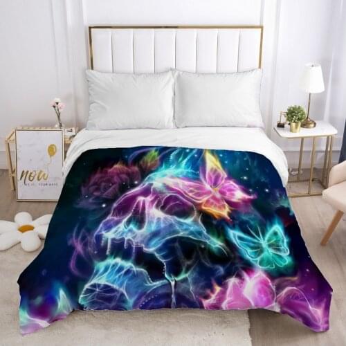 Skull Deadpool lady Duvet cover Quilt/Blanket/Comfortable Case 140x200 240x220 Queen King Single Bedding for Home butterfly