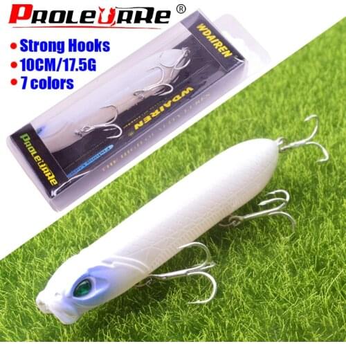Top Water Pencil Bait 100mm 13.7g Quality vibrating light jigging Fishing Lure Minnow Artificial Hard Bait Fish Fishing Tackle