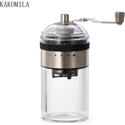 1PCS Coffee Grinder Tool Hand Manual Coffee Grinder Labor-saving grinder Portable coffee grinder High Borosilicate glass