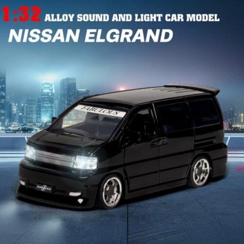 New 1:32 ELGRAND FABULOUS MVP Alloy Car Model Diecasts & Toy Vehicles Toy Cars Educational Metal Toys For Children Gifts Boy Toy
