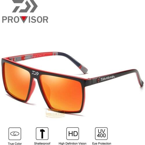 DAIWA Fishing Glasses Mens Outdoor Sports Anti-UV Glasses Polarized Fishing Sunglasses Riding Windproof Glasses Fishing Goggles