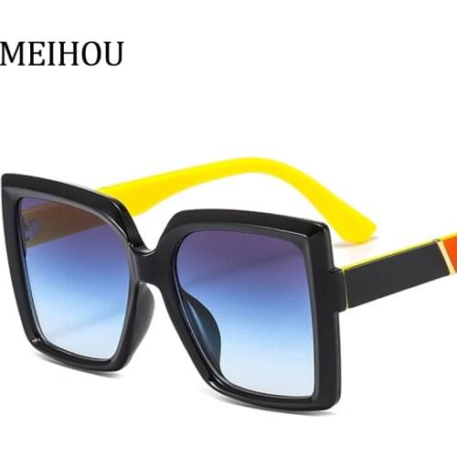 Gradient Square Sunglasses Women New Oversized Designer Luxury Sun Glases Woman Fashion Shades Eyewear UV400 Oculos De Sol