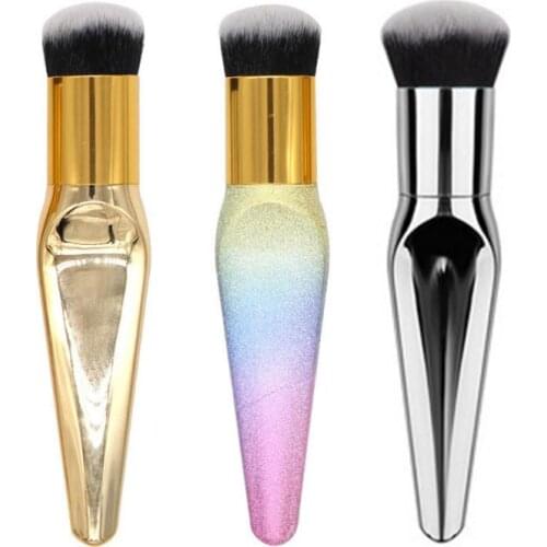 1PC New Foundation Brush Metal BB Brush High-end Single Makeup Brush Multifunctional Beauty Brush Blush Brush Makeup Tools