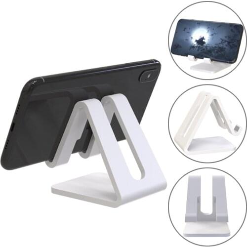 1PC Universal Desk Holder Tablet Mobile Phone Holder with Shock-proof Silicone Pad Strong Plastic Cell Phone Holder Stand Mount