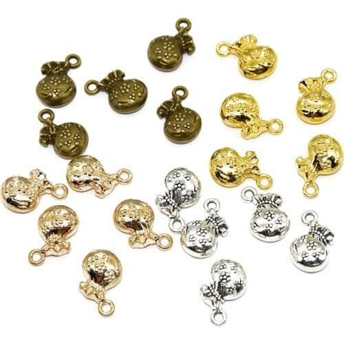 10PCS Hot sell alloy moneybag charms Beautiful Flowers Bags Purse Wallet pendant Jewelry Supplies Drops 15*10*2mm