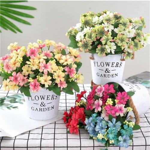 2020 artificial flowers silk roses | European-style bouquets, retro fake flowers for house weddings, DIY party dress gerbera