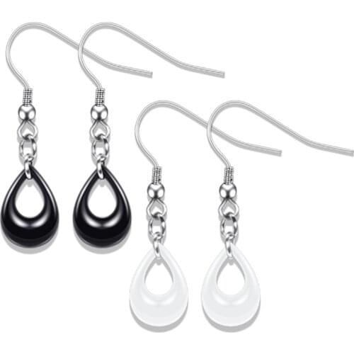 2021 Explosion-shaped oval Ceramic Titanium steel earrings Crystal from Swarovskis 2 Colors Fit Women and female For Party