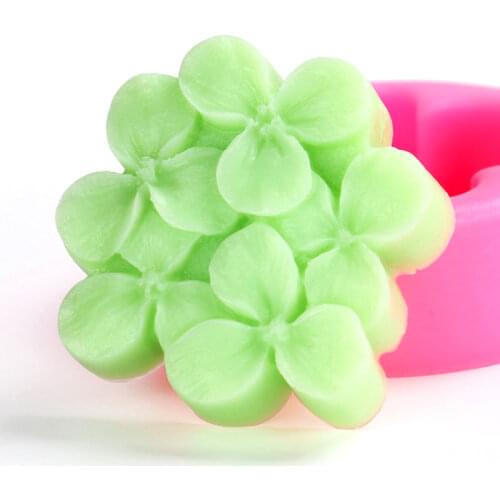 3D Four Leaf Clover Soap Silicone Molds Fondant Silicone Cake Sugarcraft Decorating Tools Resin Clay Chocolate Baking Mold