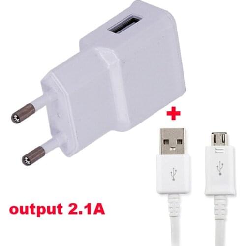 2.1A EU PLug Adapter Cell Phone Charger Travel+USB Data Cable For Lenovo Vibe S1 Lite,Lenovo K4 Note A7010a48,A7010,K5 Note