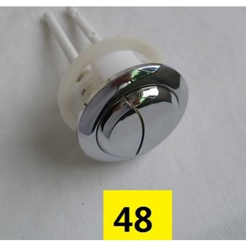 48mm Tank Accessories Closestool Toilet Button Round Bathroom Rod Mounting Hole Push Switch Water Saving Single Press Cover