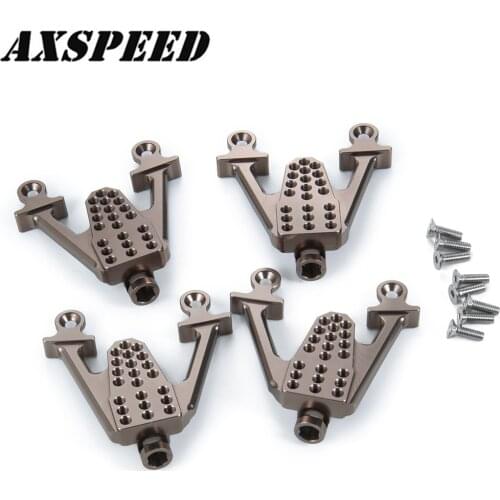 AXSPEED SCX10 Front Rear Shock Absorbers Shock Towers Mounting Post LIFT Shocks for 1/10 RC Crawler Axial SCX10 Upgrade Parts