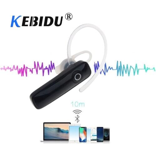 KEBIDU Wireless Stereo Headset Bluetooth 4.0 Earphone Headphone Mini Handfree Earhook Earphone Universal For All Smart Phone