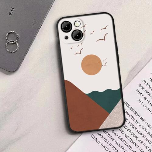 Super cool scenery mountain landscape Phone Case For iPhone 11 12 Pro Max X XS XR 7 8 7Plus 8Plus 6S SE Soft Silicone Case cover